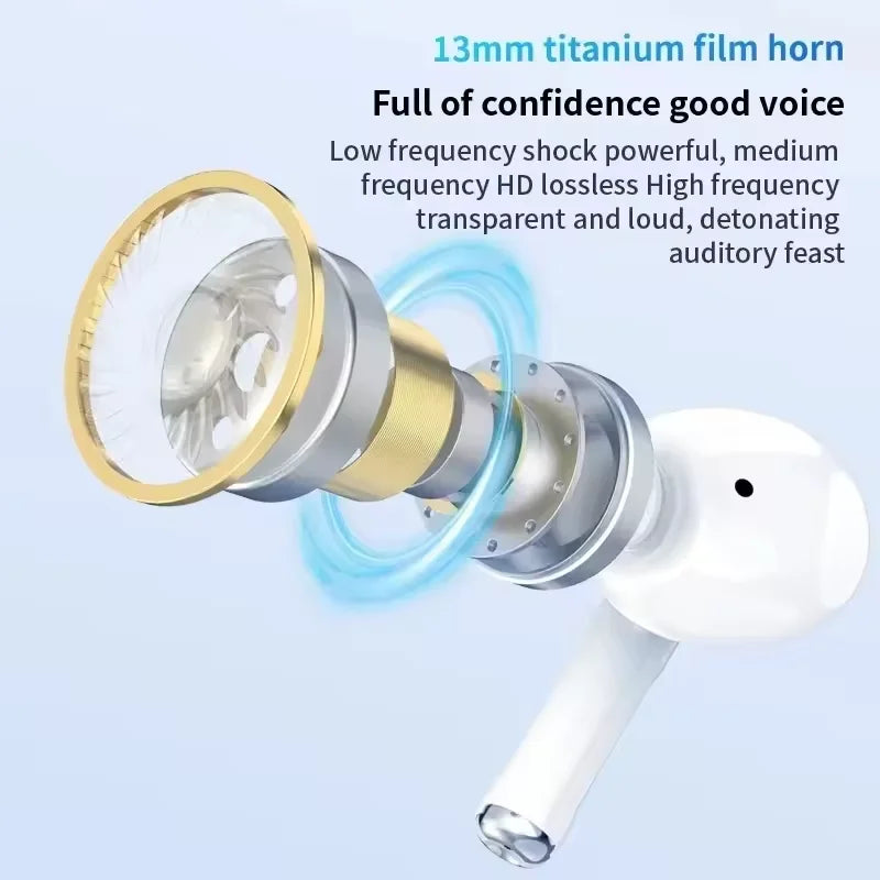 Bluetooth Mini Wireless Earbuds Active Noise Cancelling Sport Headsets Game Headphone for All phone